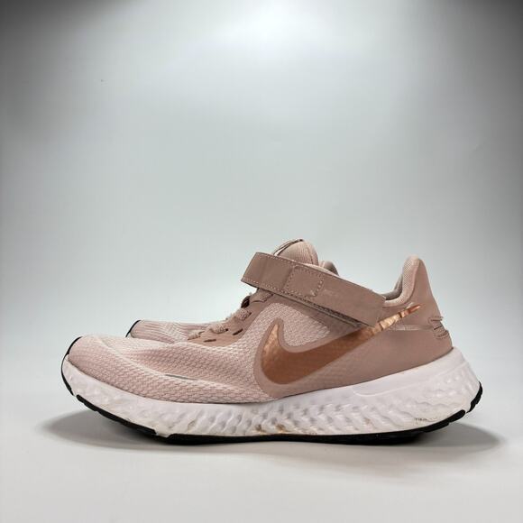 Nike Revolution 5 FlyEase Barely Rose Wraparound Zipper Running Shoe Womens Sz 7 - Picture 4 of 10